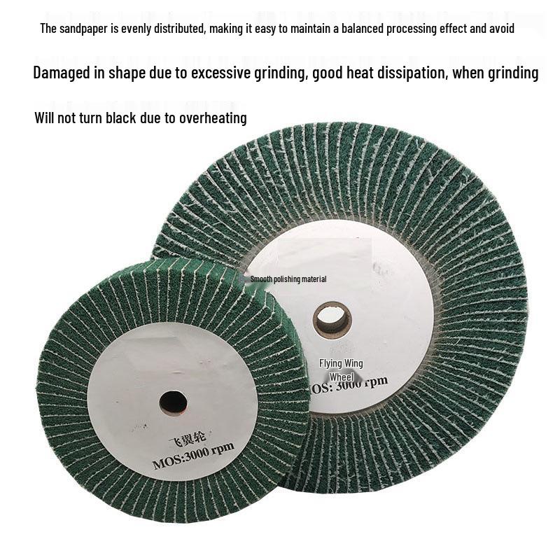 Stainless Steel Sanding Pad: Red/Green Polishing Flywheel