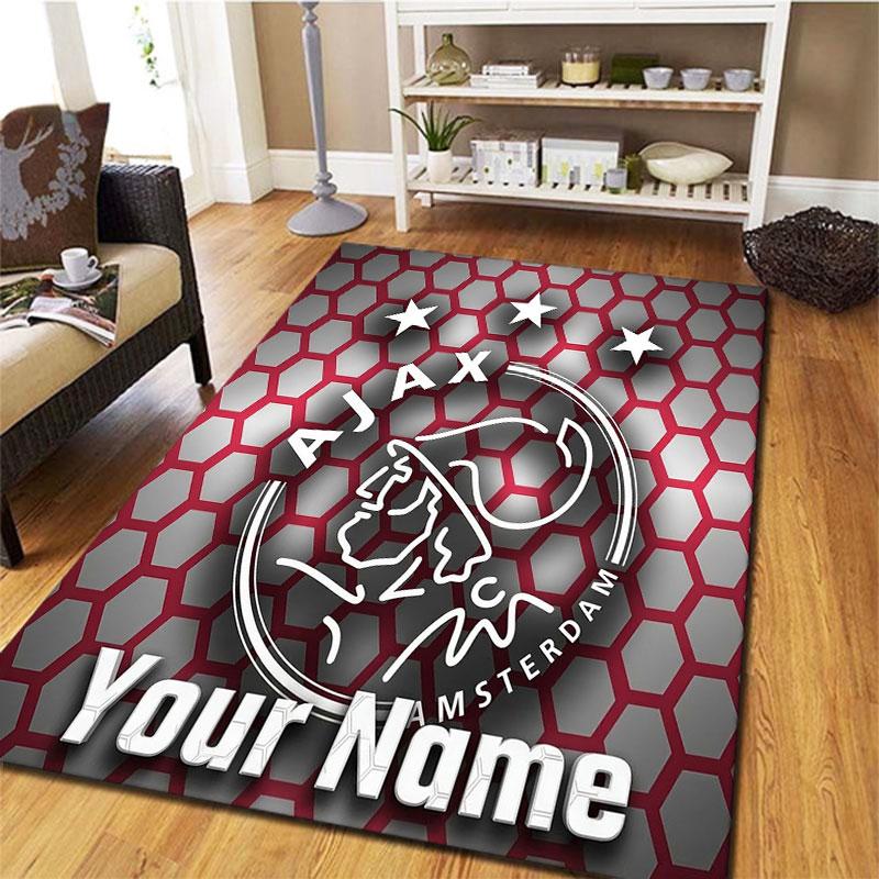 AFC Ajax Custom Name Carpet Rug for Living Room Bedroom Home Sofa Decoration,Kids Play Non-slip Floor Mat