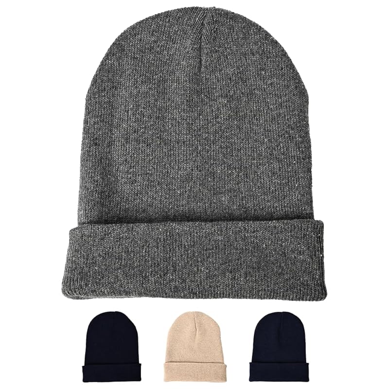 

[Pallo] knit hat men s Plain color [Focused on elasticity and texture] Cold protection knit cap Fashionable beauty silhouette big size unisex unisex