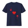 Costume Jack di Cuori T-shirt Donna Halloween Carte da Mazzo Nero Vintage Lavato Casual Traspirante Streetwear Grafica Alla Moda