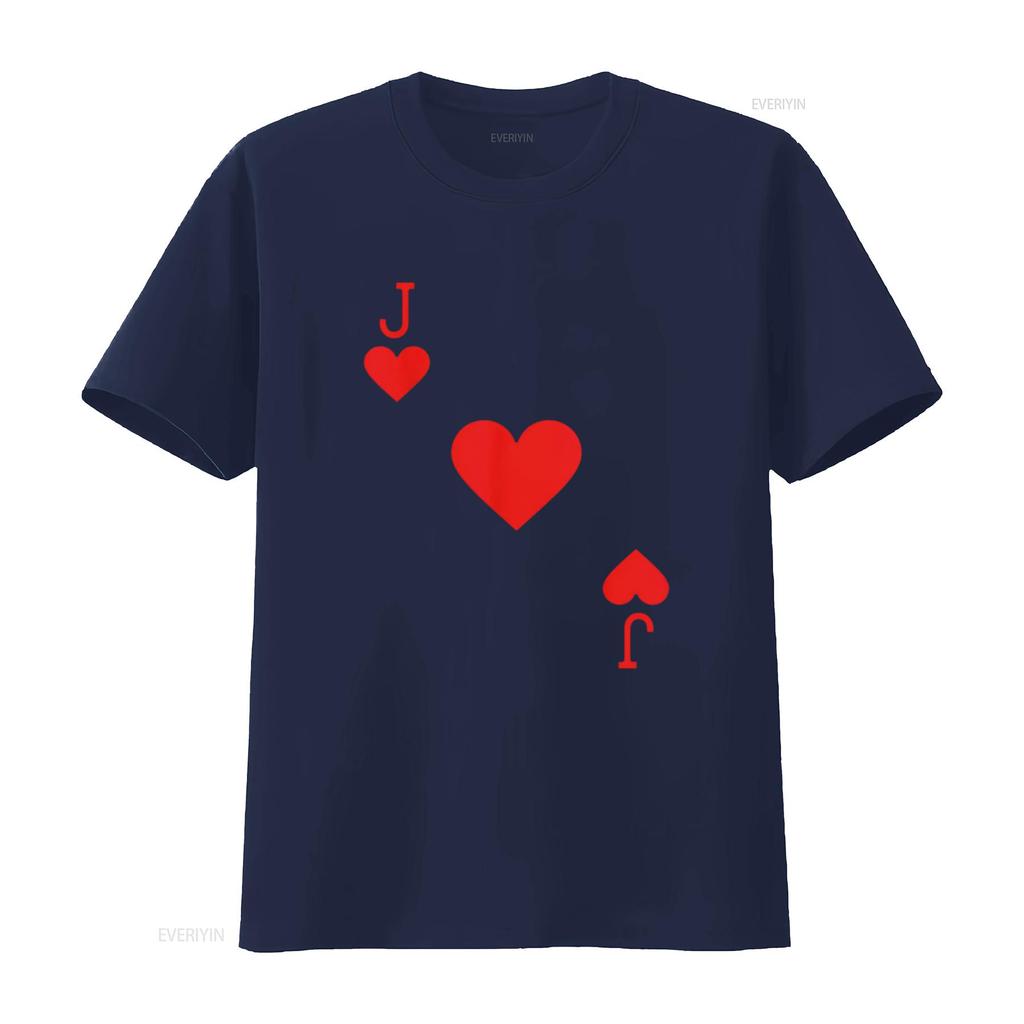 Costume Jack di Cuori T-shirt Donna Halloween Carte da Mazzo Nero Vintage Lavato Casual Traspirante Streetwear Grafica Alla Moda