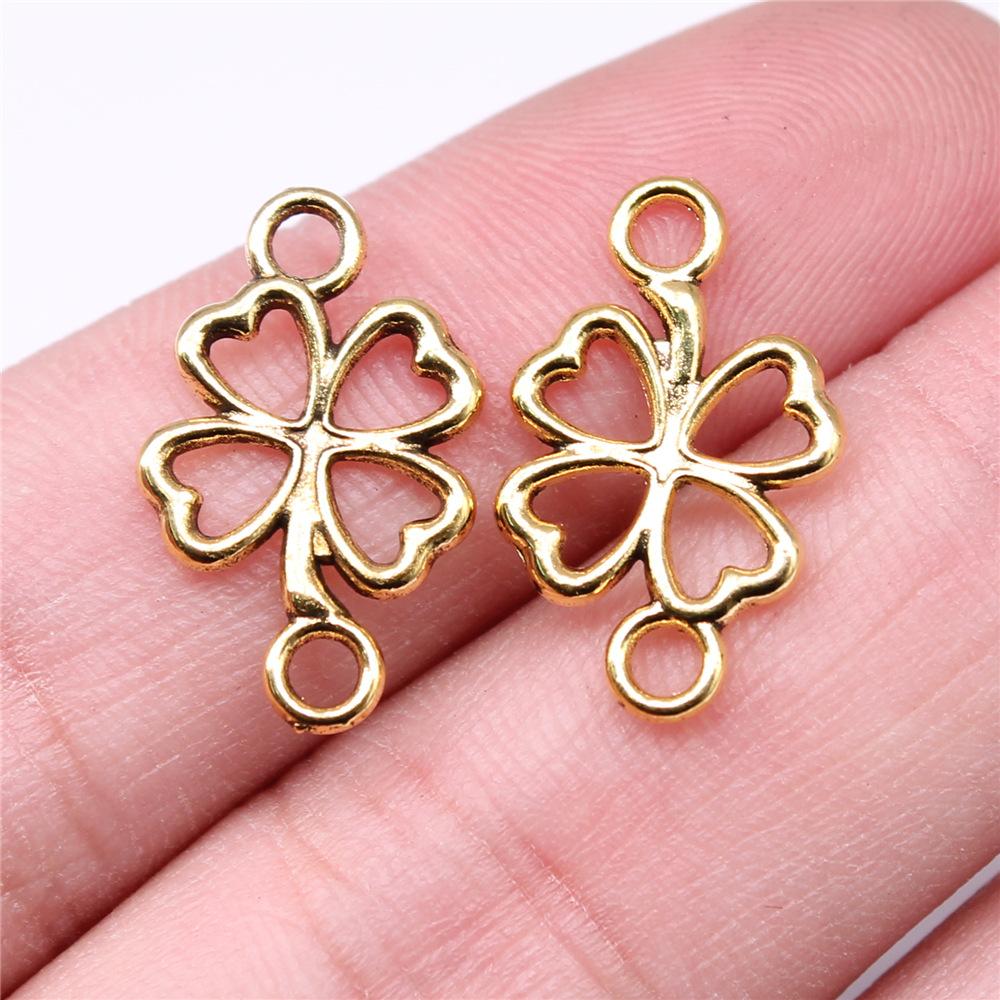 20pcs Connector Charms For Jewelry Making DIY Handmade Craft Necklace Bracelet Earring Making Vintage Antique Bronze Color