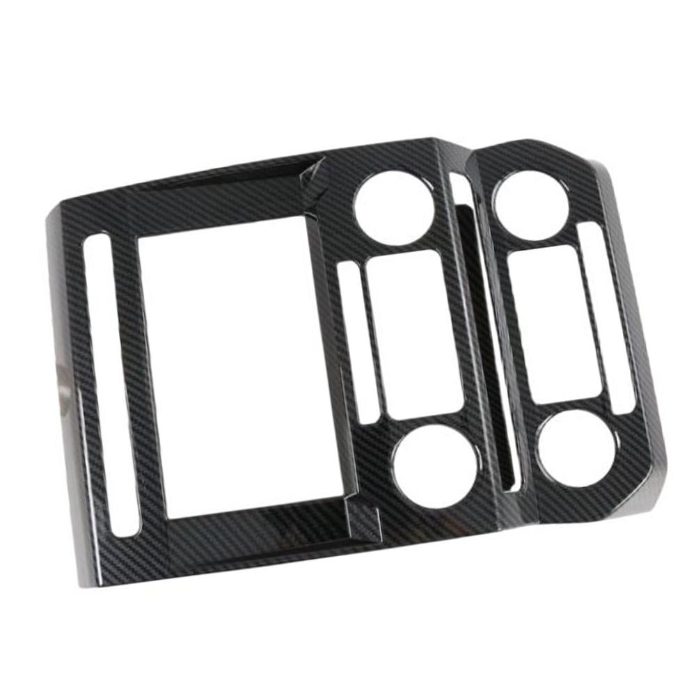 ABS Carbon Fiber Inner Navigation Frame Cover Trim For Ford Raptor 2015-2019
