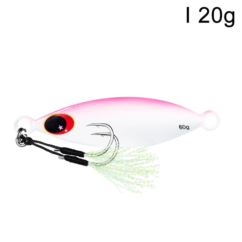 Metal Jig Spoon Lure 10G 20G Artificial Bait Shore Slow Jigging Hard Bass Fishing Tackle Fishing Artificial Bait