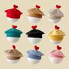 Knit Bonnet Kids Knitted Hats Fashion Artist Painter Cap Warm Hat Baby Beret Hat  Outdoor