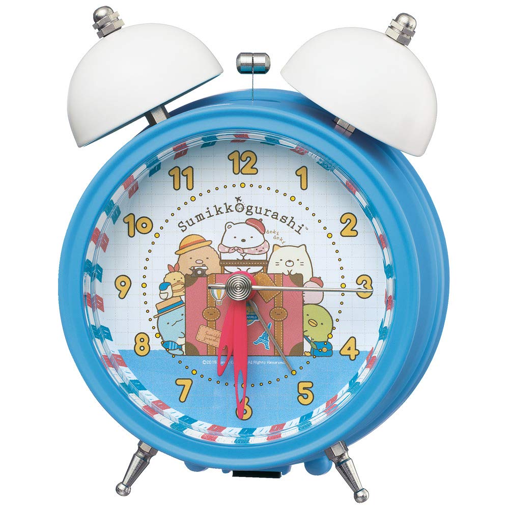 Seiko Clock Alarm Table Sumikko CQ802L Clock, Clock, Character, Gurashi, Analog,