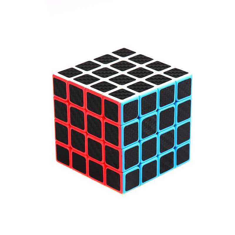 Smooth Carbon Fiber Speed Cube 2X2 3X3 4X4 Problem Solving Brain Teaser Educational Toys For Kids Children Adults Best Gifts