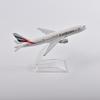 Scala 1/400 16cm Air Emirates Airlines Boeing 777 Airways Modello di Aereo Aerei in Metallo pressofuso
