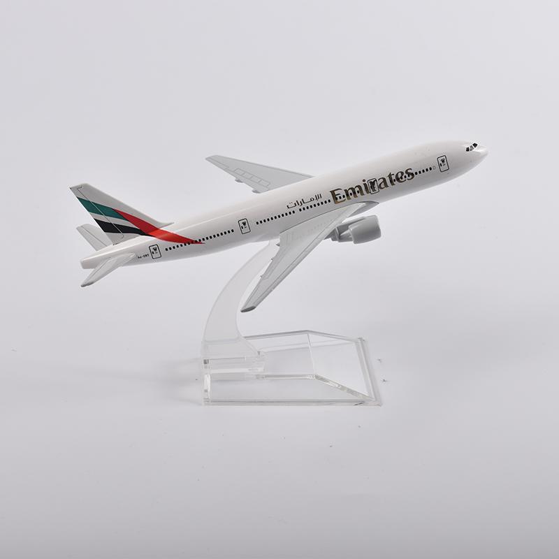 Scala 1/400 16cm Air Emirates Airlines Boeing 777 Airways Modello di Aereo Aerei in Metallo pressofuso