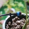 Adjustable Blue Umbrella-Shaped Drip Irrigation Sprinkler for Fruit Tree Watering Systems.