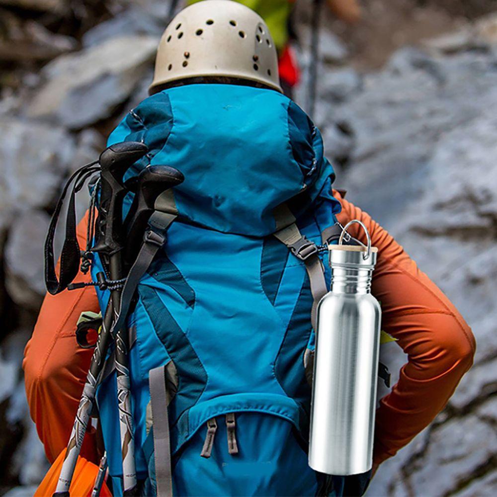 Leak-Proof Single Walled Insulated Stainless Steel Water Bottle Bicycle Water Bottles Metal Flask