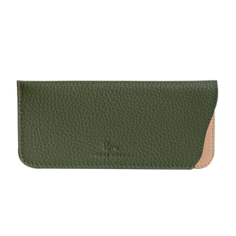 Sac à lunettes en cuir souple portable ins étui à lunettes lunettes de soleil de compression pour hommes et femmes sac de rangement pour lunettes de myopie housse de protection