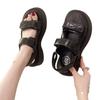 Platform beach shoes summer new muffin open-toed Velcro shoes wear casual platform sandals