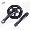 Square Hole Crankset 170mm with 48T 40T 52T Chainrings Perfect for Various Bicycles Including Electric and Fixies