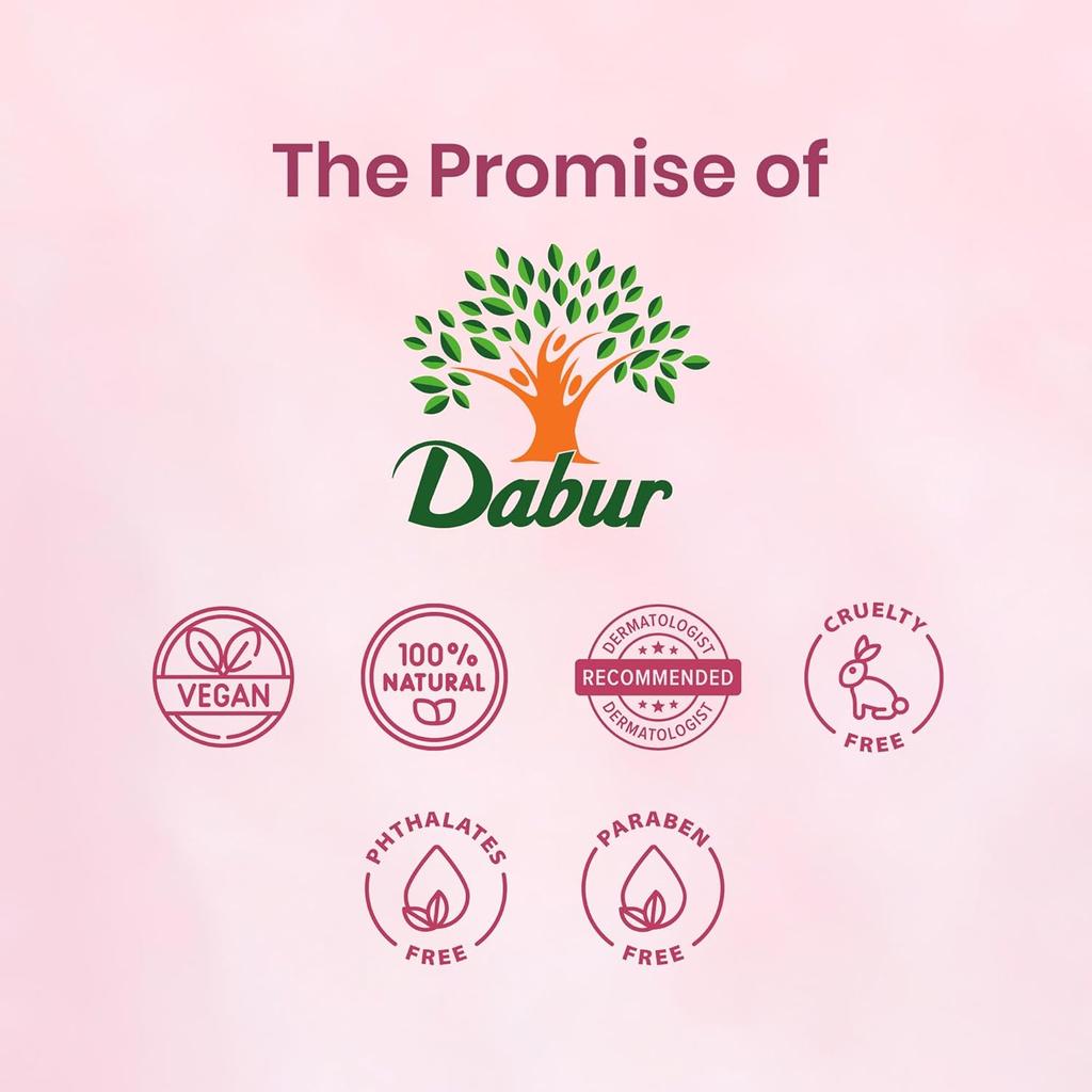 Dabur Gulabari Rose Glow Face Cleanser 100 Ml Pack Of 1, Hydrating Toner & Moisturizer
