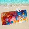 Lebhaftes Blasenwirbel Strandtuch Gemustert Sonnenschutz Und Winddicht Geeignet Für Schwimmbad Camping Reise Decke