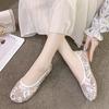 Fashion Summer Y2k Fashion Aesthetic Original Embroidered Casual Woman Footwear On Sale 2025 New In Mesh Breathable Flat Shoes for Women
