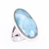 Natural Republic Larimar Gemstone 925 Solid Sterling Silver Gift Ring S.7 M9t68