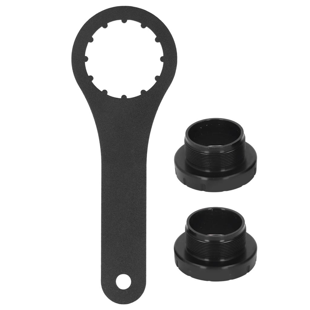 Butuc pedalier cu filet pentru bicicletă, aliaj de aluminiu, rezistență ridicată, ușor, ax central cu cheie pentru