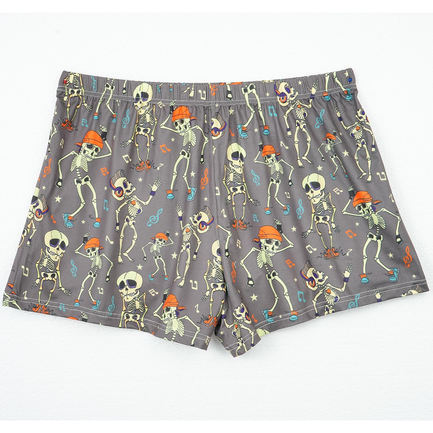 

Мужские дышащие боксеры-брифы больших размеров: Свободная, легкая домашняя одежда S серый