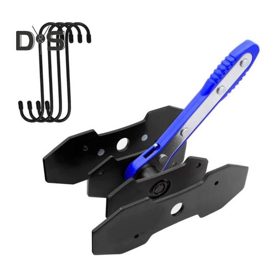 

Инструмент для сжатия тормозного суппорта. Тормозной поршень с храповым механизмом и большими пластинами. Инструмент для сжатия тормозного суппорта с поршневым диском и подвесками для тормозного суппорта. чёрный