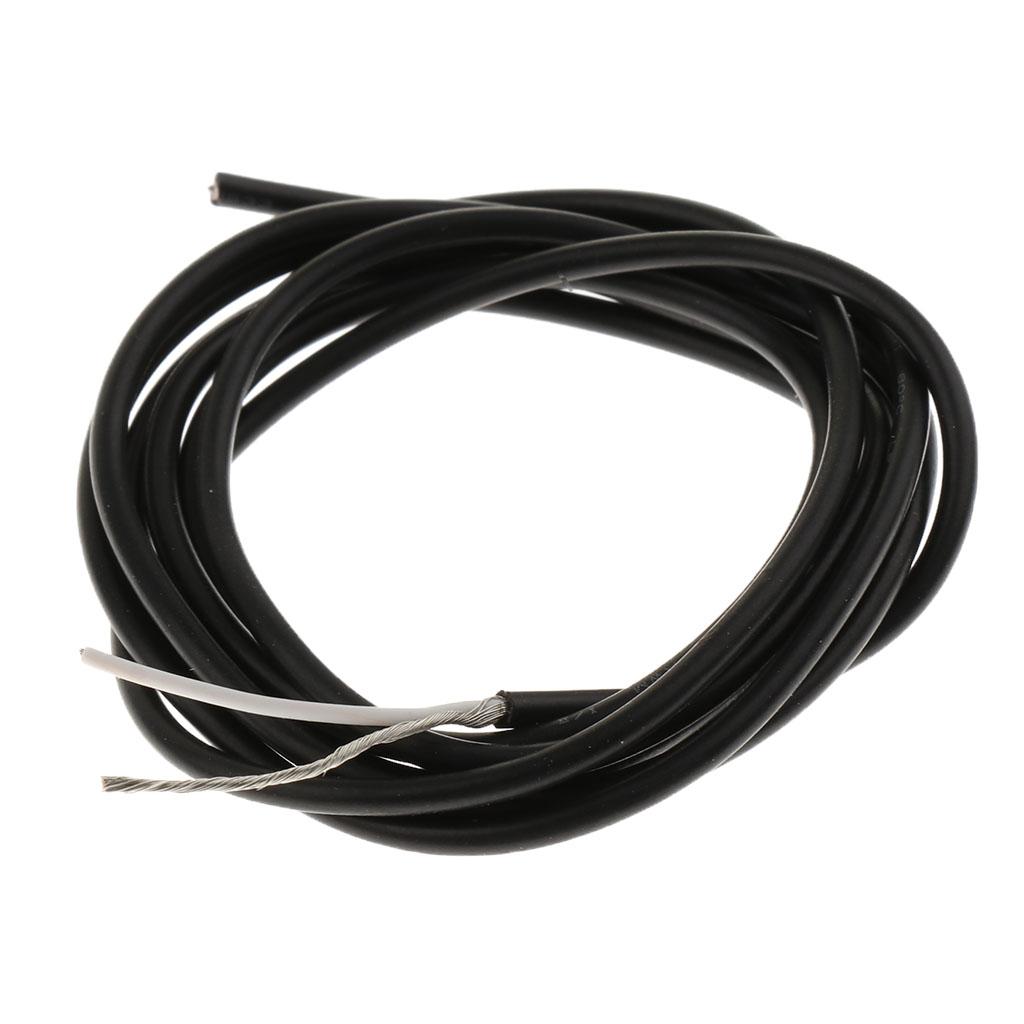 100cm/39.37inch Guitar Bass Inner Circuit Connecting Wire DIY Black