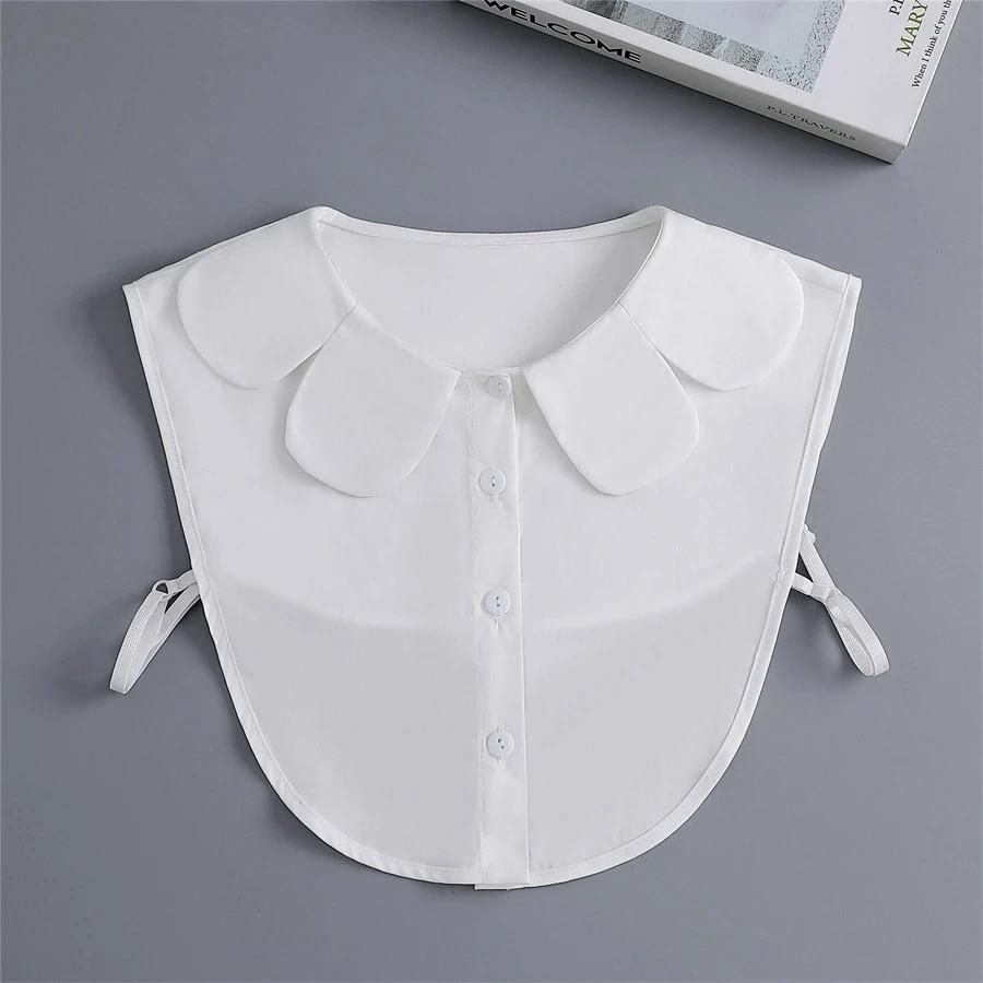 Gola Falsa de Renda Vazada para Boneca, Blusa, Suéter, Gola de Camisa Removível, Gola Falsa, Lapela, Top Meio Camisa Feminino, Decoração de Golas