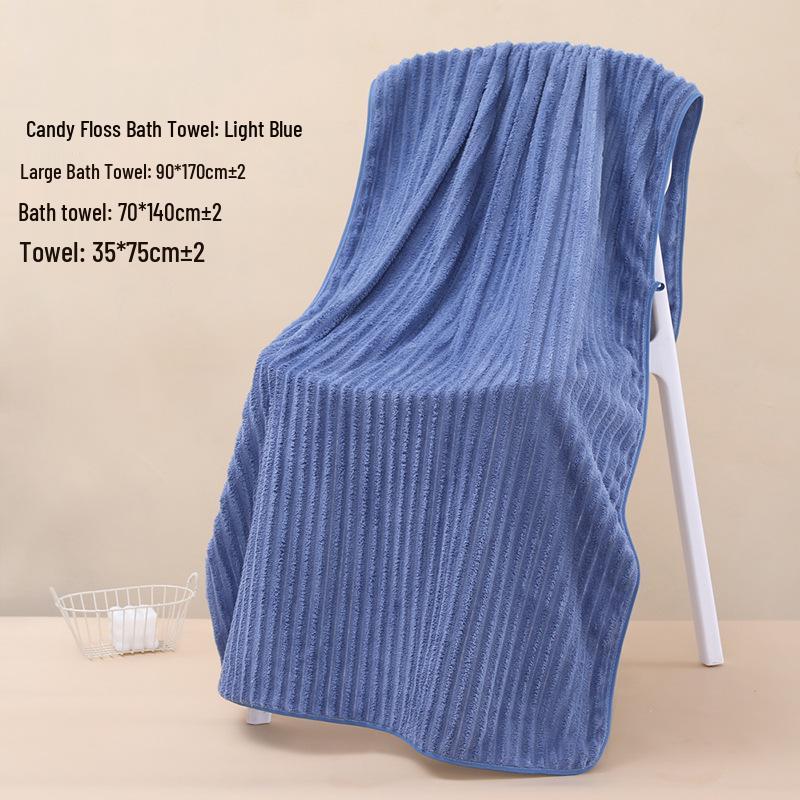 Coral Fleece Quick-Dry Large Bath Towel: Absorbent, Thickened Pineapple Grid Design for Beach, Swimming, or Beauty Salon.