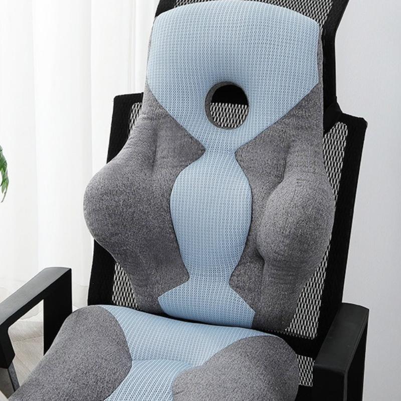 Office Backed Cushion Cover Circular Plush Waist Cushion Comfortable Chair Decoration Low Back Non Collapsing Household Items 17460₽