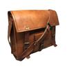 15' Personalisierte Echtleder Messenger Bag Laptoptasche Schultertasche Geschenk für Männer Bürotasche Arbeit Aktentasche Große Satchel Rustikale Tasche