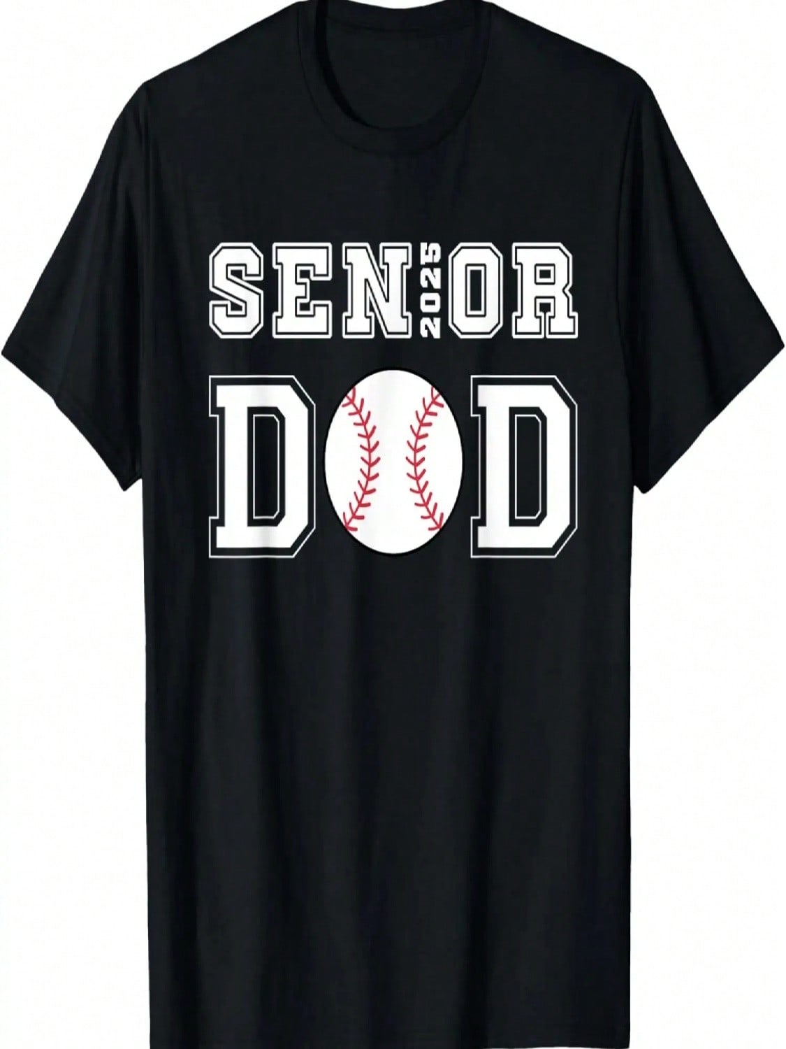 Class Of 2025 Baseball Dad Senior Graduation Graduate T-Shirt S