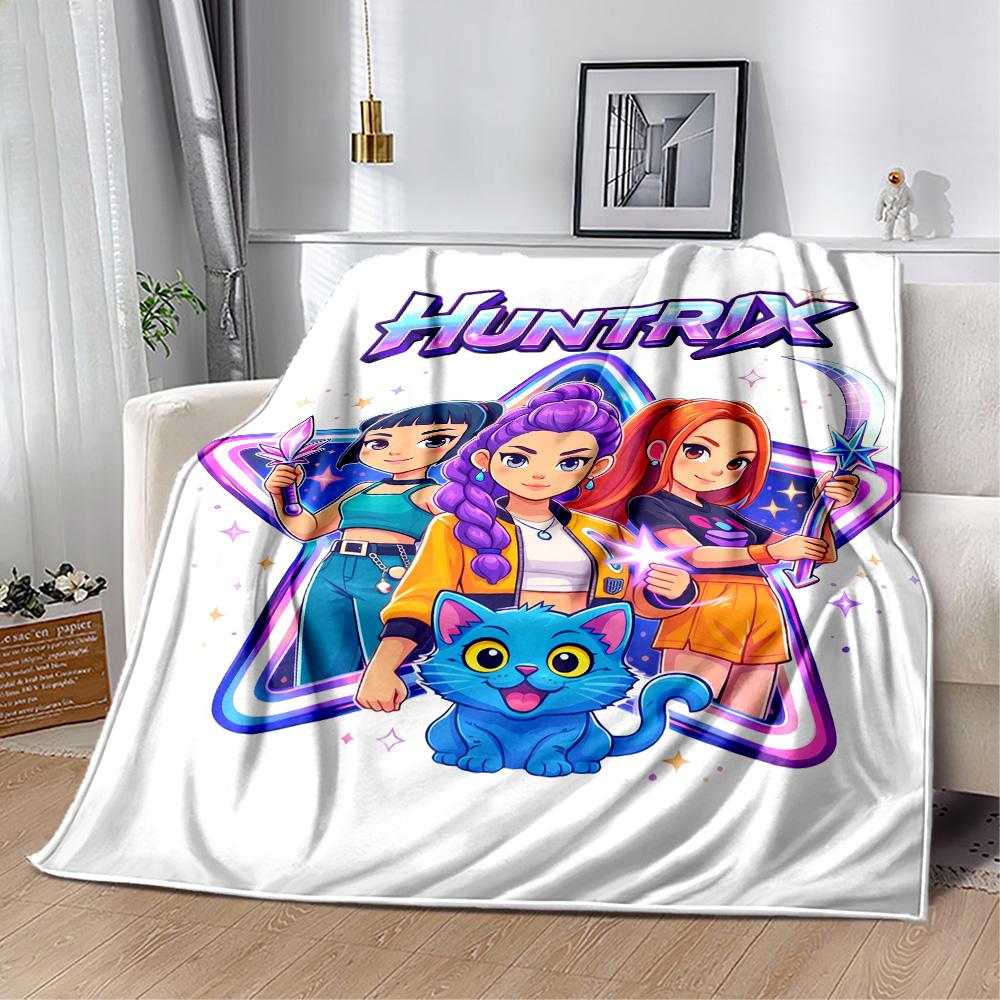 K-pop Stars Shine Bright Blanket Soft & Cozy Great for Bed Office Chair Livingroom Four Seasons Multipurpose Modern Style