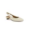 Women 3cm Comfort Basic Slingback Ivory Dro608ls35