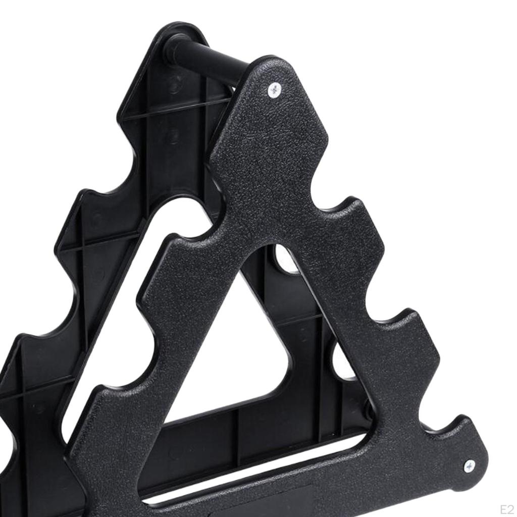 Anti- Dumbbell Holder, 3 Tiers Weight Triangle Rack Tree Shaped Storage Bracket Lifting