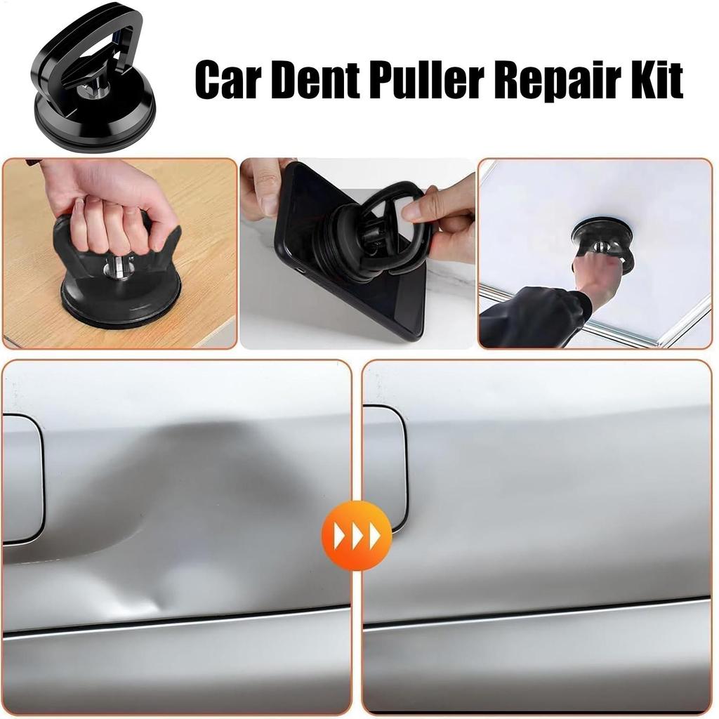 Car Dent Puller Auto Dent Puller Kit 3 Pieces Tile Lifter Auto Body Pulling Gadgets for Object Movement Vehicle Door Trailer