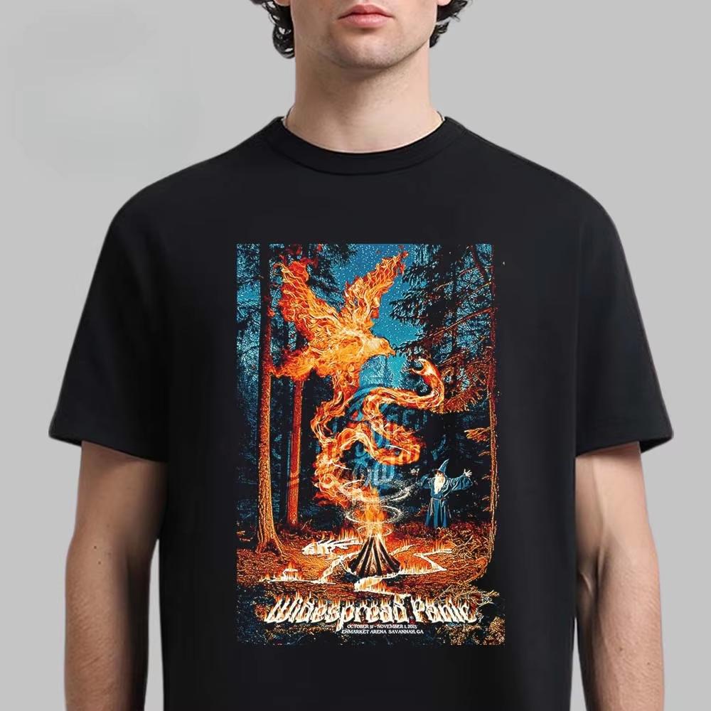 Widespread Panic Retro Psychedelic Creature Graphic Tee Rock Band Streetwear Casual Unisex Top For Unisex Unisex