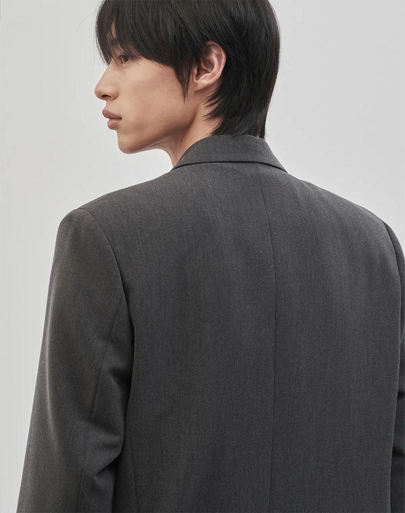 Work On Body Off [Summer/All Seasons] Sivico Semi-Overfit Single Set-Up Suit [Grey]