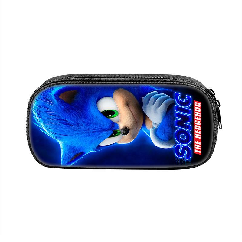 3D Sonic the Hedgehog Pencil Box for Kids - Primary School Stationery Bag