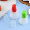 Silicone Oil Brush Bottle with Lid and Scale for High-Temperature BBQ and Outdoor Cooking