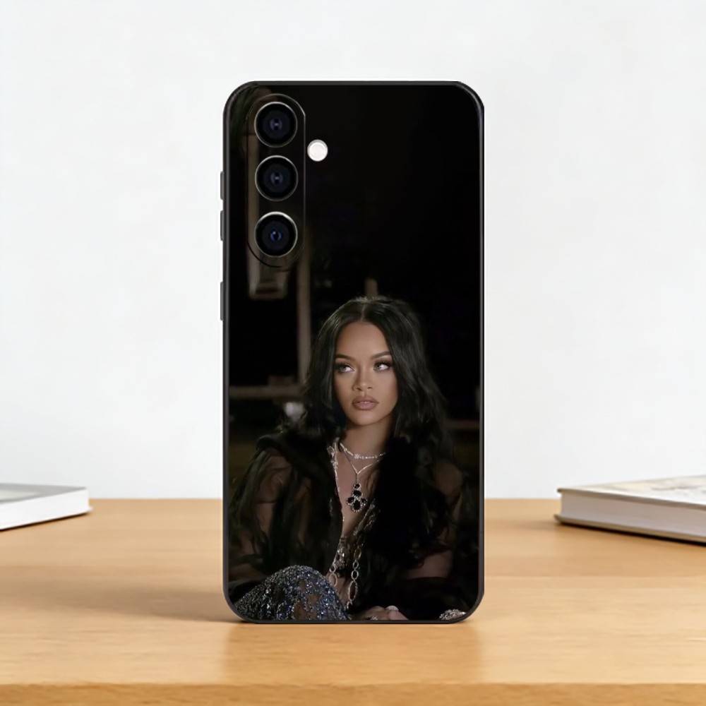 Hot S-singer R-Rihannas Phone Case For Samsung Galaxy A73,A72,A71,A70,A53,A52,A51,Others Soft Black Cover