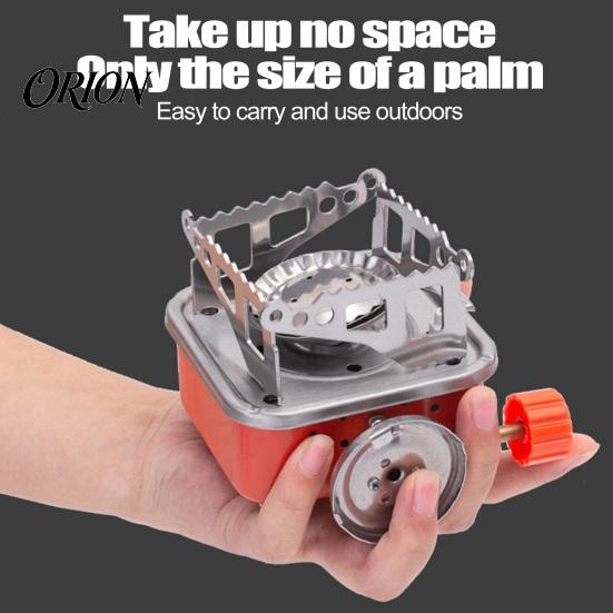 Lightweight Backpacking Stove Portable Outdoor Camping Stove, 2800W Adjustable Foldable Square Camp High Power Picnic Cooker Gas Burner for