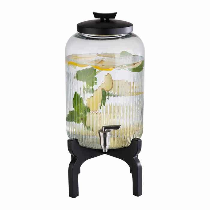 Distributeur De Jus En Libre-service Fontaine APS - 7L - Acier Inoxydable Et Bois