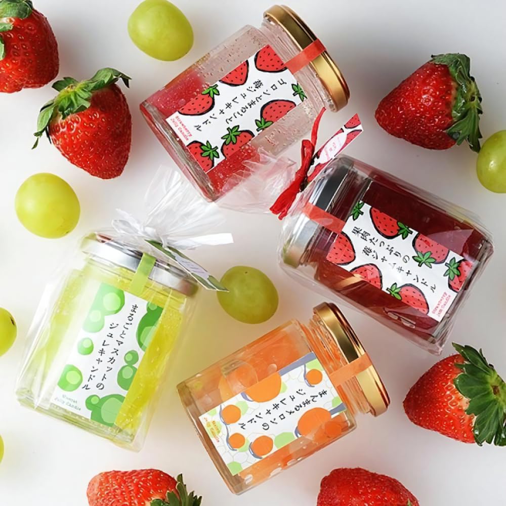Candly Aroma Candle Fruit Jelly Candle Strawberry Jam Handmade