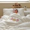 Class A Cotton Double-Layer Quilted Blanket for All Seasons - Lightweight Baby Quilt for Summer, Cozy for Spring/Autumn, Warm Winter Comforter