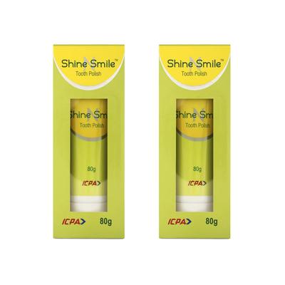 Shine N Smile Zahnpolitur zur Zahnaufhellung, 80 g (Packung mit 2)