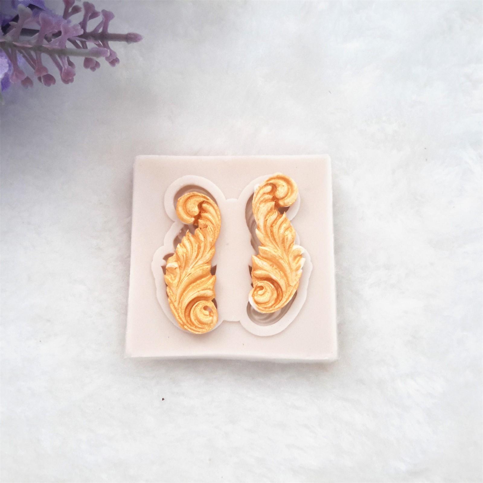 

DIY Сахарный торт Рельефный винтажный бордюр Силиконовая форма Инструменты для формочек для помадки Форма для пасты One Size