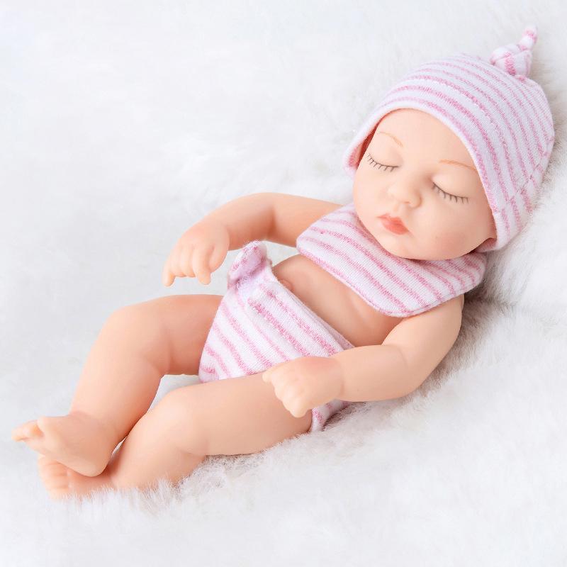 

Реалістична, м яка лялька Baby Reborn, розписана вручну, розміром 18 см, яку можна мити, дитяча гральна лялька 18CM