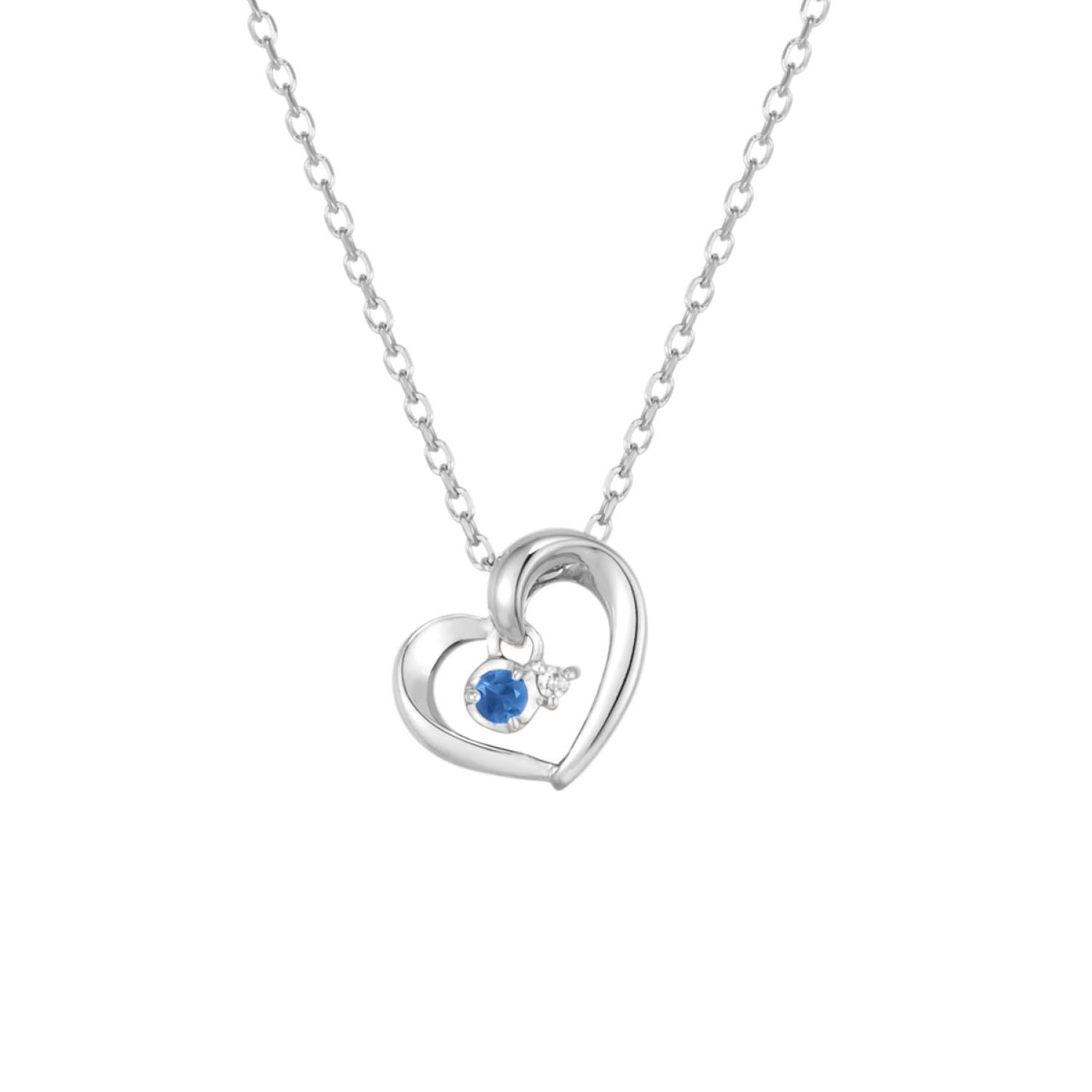 

Eternal Silver Sapphire and 111614121815 4℃ [September Birthstone] 4℃ Necklace, Diamond,