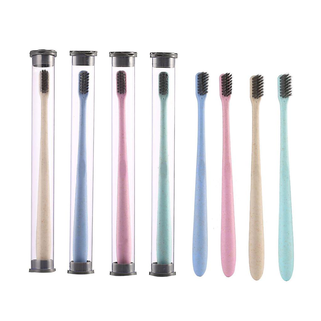 Eco-Friendly Soft Bristle Toothbrush with Customizable Logo