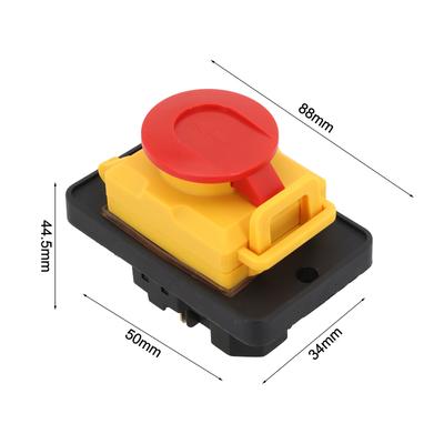 7 Pins Pushbutton Switch 7Pins Electromagnetic Pushbutton Switch 50000 Operating Cycles Compact Size Easy Installation